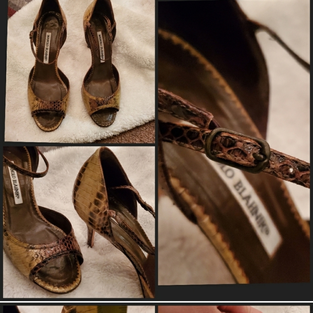 š«Manolo Blahnik Phython Heels - Picture 2 of 5